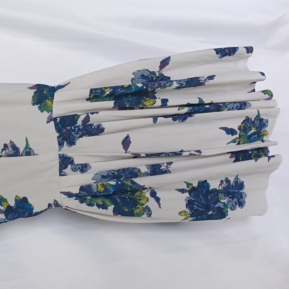 FREE PEOPLE Cloud Combo Floral Flutter By Pleated Mini Dress Size 2 Boho Summer - Picture 6 of 8